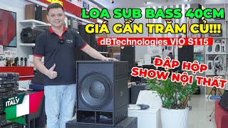 Mẫu sub điện bass 40cm nhập Ý giá gần trăm triệu chất nhất từng có [upl. by Caldera]