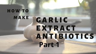 How to make garlic extract antibiotic Part 1 [upl. by Annia418]