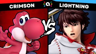 Crimson Yoshi vs Lightning Robin  Instadrop Amiibo Smash Ultimate [upl. by Marih587]