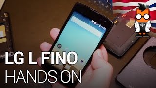 LG L Fino Hands On  Back Button on a MidRange Smartphone [upl. by Ahsia]