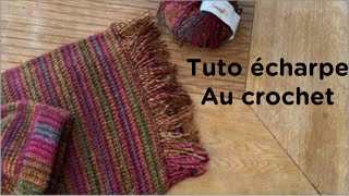 comment faire une écharpe au crochet facile et rapide [upl. by Denny]