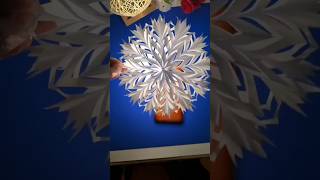 This threedimensional snowflake is for you parentchild handicraft  handmade papercrafts [upl. by Santiago]