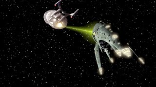 Enterprise NX01 battles Romulan drone ships [upl. by Austine73]