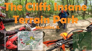 The Cliffs Insane Terrain Mapped Dirt Bike Ride Marseilles IL [upl. by Krefetz]