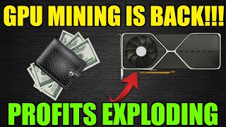 GPU MINING IS EXPLODING  Profits Are BACK [upl. by Prince]