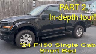 2024 Ford f150 Single Cab Short bed Tour Part 2 [upl. by Katrina]