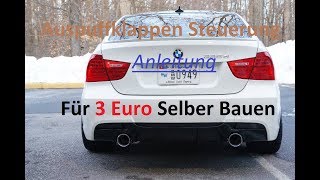 Auspuff klappensteuerung für 3 Euro bauen Anleitung Exhaust manifold control [upl. by Margarita]