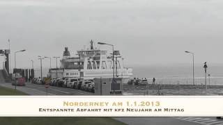 Norderney FrisiaFähre bei der Abfahrt [upl. by Presber]