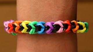 NEW Rainbow Loom Nederlands  Snakelet  Loom bands rainbow loom tutorial how to [upl. by Melisa]