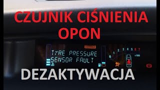 Czujnik ciśnienie opon  WYŁĄCZENIE  Tire pressure sensor failure [upl. by Mota203]