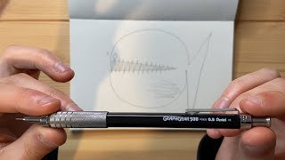 Drawing with a Pentel Graphgear 500 Mechanical Pencil  Review [upl. by Egbert286]