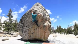 Tuolumne Bouldering Solar Power V6 [upl. by Merce15]