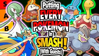 Ranking EVERY Pokemon As A Smash Fighter Ft PJiggles Introspecktive TierZoo EE Dabuz Part 1 [upl. by Brietta533]