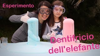 Esperimento per bambini Vulcano di schiuma Dentifricio dellelefante detersivo acqua ossigenata [upl. by Candace]