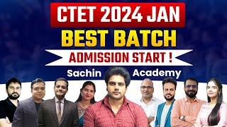 CTET 2024 Best Batch by Sachin Academy live 8pm [upl. by Neltiac]