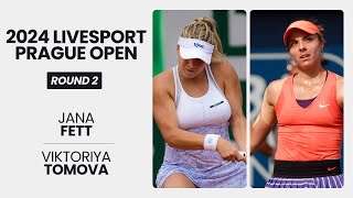 Jana Fett vs Viktoriya Tomova WTA Match Highlights  2024 Livesport Prague Open  R2 [upl. by Novah]