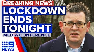 Victorias lockdown to end some restrictions in place  Coronavirus  9 News Australia [upl. by Noakes]