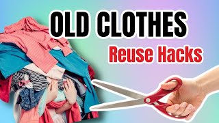 Old Clothes  4 DIY Clothes Reuse Hacks  Sewing Project [upl. by Aseela96]