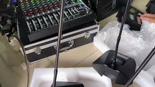 Pesan pak a Testing Mixer hardwell Mark 8 dan mic conference mt4u 2 set [upl. by Noiwtna238]