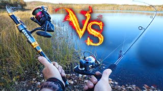 Telescoping Fishing Pole Vs Classic Fishing Rod  Versus Series Ep 5 [upl. by Kris274]