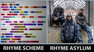 Rhyme Asylum ft Diabolic  Unreasonable Rhyme Scheme Highlighted [upl. by Erastus]