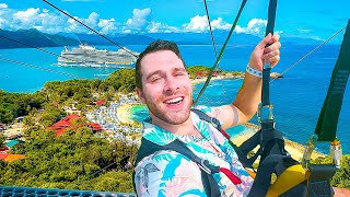 The LONGEST Zipline In The World Royal Caribbeans BEST Private Location [upl. by Sylvia]