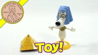 3 Mr Peabody Egyptian Bobble Head amp 4 Wabac Machine 3D Puzzle  McDonalds 2014 Happy Meal Toy [upl. by Rimas]