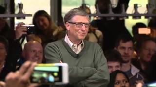 Bill Gates welcomes Satya Nadella Microsoft CEO [upl. by Adnwahsal33]