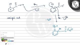 The action of bromine water excess on salicylic acid results in t [upl. by Mavra791]