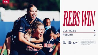 HIGHLIGHTS  Ole Miss Softball Defeats Auburn Miss 4  2 Game 2  042724 [upl. by Coriss]