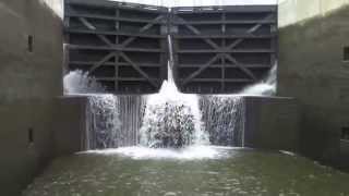 Erie Canal Locks Time Lapse HD Video [upl. by Alvord]