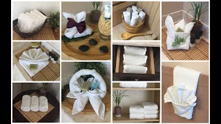 10 Ideas How to Fold a Towel Like Hotel amp Spa [upl. by Butterfield]