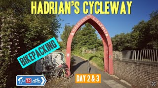 Hadrian’s Cycleway Day Two amp Three  Carlisle to South Shields  NCN 72 bikepacking [upl. by Keraj]