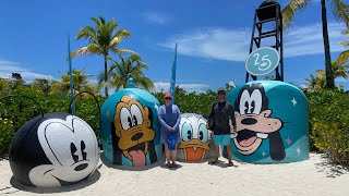 Disney Wish Cruise Day 3  Part 1  Castaway Cay 5k  Serenity Bay [upl. by Kcyrred]