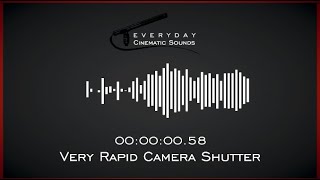 Very Rapid Camera Shutter  HQ Sound Effects [upl. by Uot]