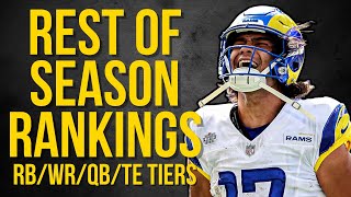 Rest Of Season Rankings At Every Position WTiers  2023 Fantasy Football [upl. by Nil795]