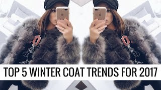 TOP 5 WINTER COAT TRENDS FOR 2017 ❄️❄️❄️ CIARA O DOHERTY [upl. by Elokyn914]