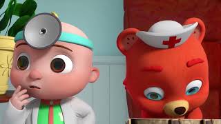 The Boo Boo Song  CoComelon Nursery Rhymes amp Kids Songs  JJs family friends playing doctors [upl. by Ariew]