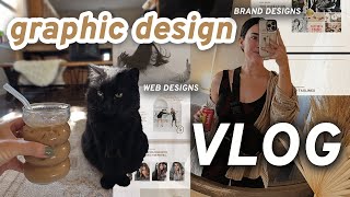 GRAPHIC DESIGNER VLOG  website design clients and more [upl. by Viradis]