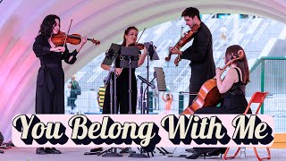 Taylor Swift  You Belong With Me  Live String Quartet Cover  Wembley London Eras Tour 2024 [upl. by Anahsat807]