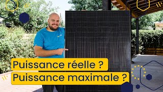 Puissance crête VS puissance réelle  comment calculer la puissance réelle d’un panneau solaire [upl. by Hadeis715]