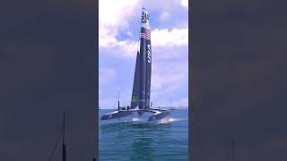 ONBOARD CAPSIZE  TEAM USA FLIPS at Bermuda SailGP SailGPUSA sailgp sailing racing capsize [upl. by Weidner]