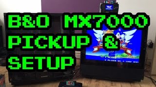 Bang amp Olufsen BampO MX7000 CRT TV Pickup and Setup [upl. by Neehar]