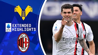 Hellas Verona vs AC Milan Extended Highlights  Serie A  CBS Sports Golazo [upl. by Adiela414]