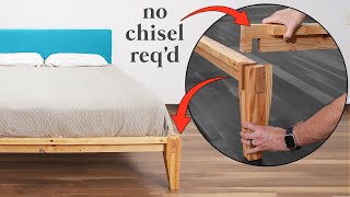 DIY Castle Joint Platform Bed made w 2x4s Buy vs DIY [upl. by Hebe]