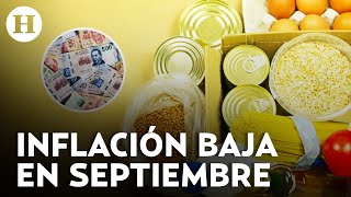 ¡Sigue bajando Inflación en México se ubica en 444 durante la primera quincena de septiembre [upl. by Ashford677]