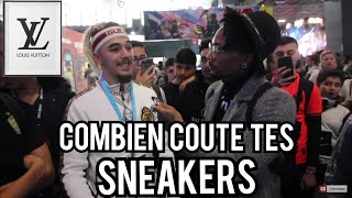 Combien coûte ta paire de SneakersChaussure Édition ParisGamesWeek  Micro trottoir [upl. by Egiaf]