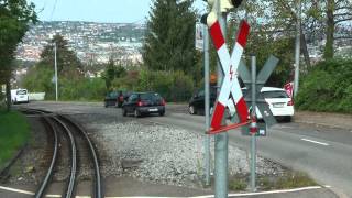 Stadtbahn Stuttgart linia U10 Zahnradbahn quotZackequot  führerstandsmitfahrt [upl. by Barimah]