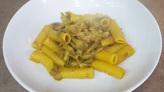 RIGATONI AI CARCIOFI CON PANCETTA E ZAFFERANO  FoodVlogger [upl. by Zrike]