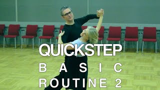 How to Dance Quickstep  Basic Routine 2 [upl. by Noraed]